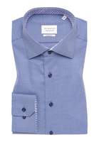 MODERN FIT Overhemd in blauw gestructureerd