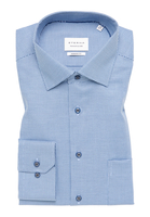 MODERN FIT Overhemd in blauw gestructureerd