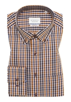 MODERN FIT Overhemd in bruin geruit