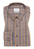 MODERN FIT Overhemd in bruin geruit