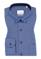 MODERN FIT Overhemd in donkerblauw geruit