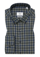 MODERN FIT Overhemd in donkerblauw geruit