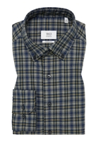 MODERN FIT Overhemd in donkerblauw geruit