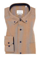 MODERN FIT Overhemd in karamel geruit