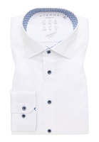 MODERN FIT Performance Shirt in wit gestructureerd