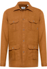 MODERN FIT Shirt in karamel vlakte