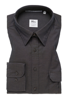MODERN FIT Soft Luxury Shirt in navy vlakte