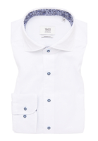 MODERN FIT Soft Luxury Shirt in wit vlakte