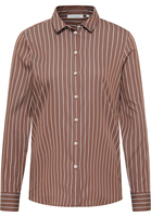 overhemdblouse in chestnut gestreept