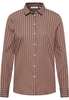 overhemdblouse in chestnut gestreept