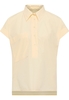 overhemdblouse in geel vlakte