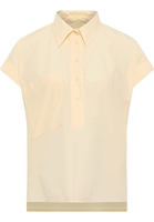 overhemdblouse in geel vlakte