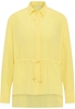 overhemdblouse in geel vlakte