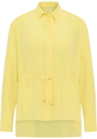 overhemdblouse in geel vlakte