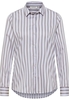 overhemdblouse in grijs gestreept