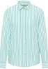 overhemdblouse in groen gestreept