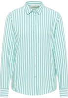overhemdblouse in groen gestreept