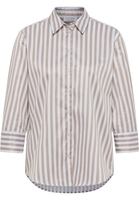 overhemdblouse in groen gestreept