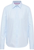 overhemdblouse in hemelsblauw vlakte