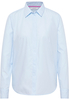 overhemdblouse in hemelsblauw vlakte