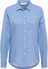 overhemdblouse in indigo vlakte