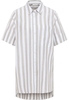 overhemdblouse in kaki gestreept