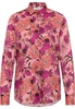 overhemdblouse in koraal gedrukt