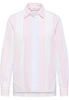 overhemdblouse in koraal gestreept
