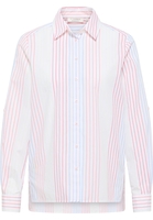 overhemdblouse in koraal gestreept