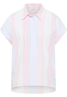 overhemdblouse in koraal gestreept