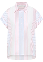 overhemdblouse in koraal gestreept