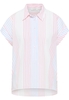 overhemdblouse in koraal gestreept