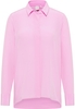 overhemdblouse in lavendel vlakte