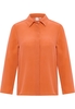 overhemdblouse in lichtrood vlakte