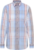overhemdblouse in lyseblå geruit
