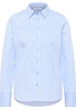 overhemdblouse in lyseblå gestreept