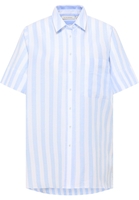 overhemdblouse in lyseblå gestreept