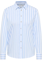 overhemdblouse in lyseblå gestreept
