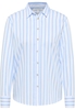 overhemdblouse in lyseblå gestreept
