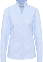 overhemdblouse in lyseblå gestreept