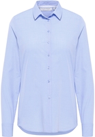 overhemdblouse in lyseblå vlakte