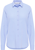 overhemdblouse in lyseblå vlakte