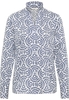 overhemdblouse in navy gedrukt