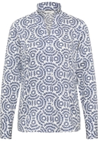 overhemdblouse in navy gedrukt
