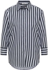 overhemdblouse in navy gestreept