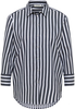 overhemdblouse in navy gestreept