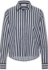 overhemdblouse in navy gestreept