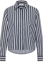 overhemdblouse in navy gestreept