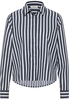 overhemdblouse in navy gestreept