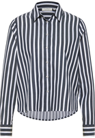 overhemdblouse in navy gestreept